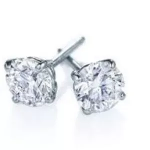 Бриллианты 1, 01+1, 01ct; белое золото;  6849 $, новые