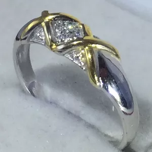 Кольцо с бриллиантами 0, 03ct  арт: 4