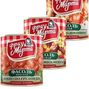 Фасоль консервированная «Фрау Марта»