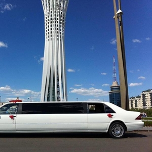 Лимузин Mercedes-Benz S-class W140 для свадьбы в городе Астана. 