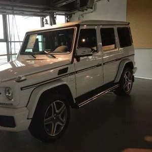 Кортеж из MB G-class G63 AMG и лимузины в городе Астана.