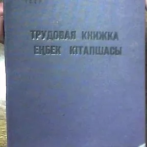 Трудовая книжка 1966 года