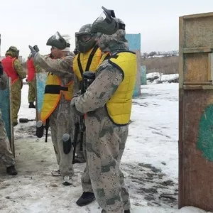 Пейнтбольный клуб Скорпион в парке Горького Алматы 