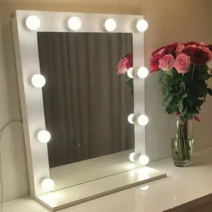 Гримерное макияжное напольное зеркало с подсветкой