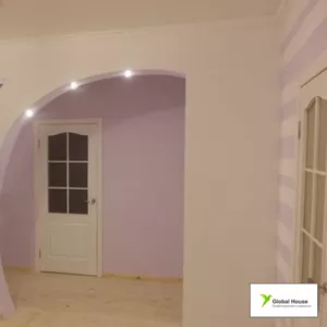 Монтаж и наклейка лепнины из полиуретана
