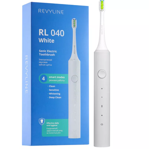 Звуковая зубная щетка Revyline RL040 в белом цвете с 4 режимами