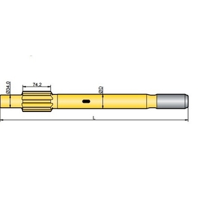 Хвостовик аналог Atlas Copco COP 1036,  COP 1038,  COP 1238