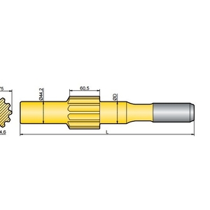 Хвостовик аналог Ingersoll Rand EVL 130,  VL 140