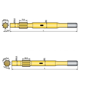 Хвостовик аналог Sandvik/Tamrock HL 600,  HL 600 S,  HL 645,  HL 645 S