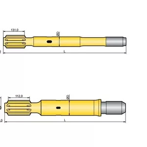 Хвостовик аналог Sandvik/Tamrock HL 1500