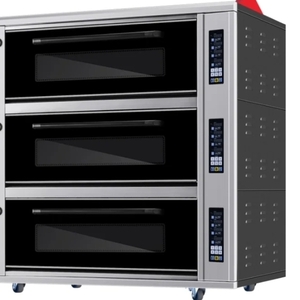 Жарочный шкаф 3х6. Подовый с паром Трёхъярусная электрическая печь KPS