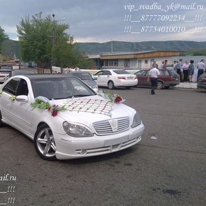 Усть-Каменногорск VIP-авто услуги на Мерседесе S-класса белого цвета.