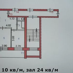 продаётся трёхкомнатная квартира